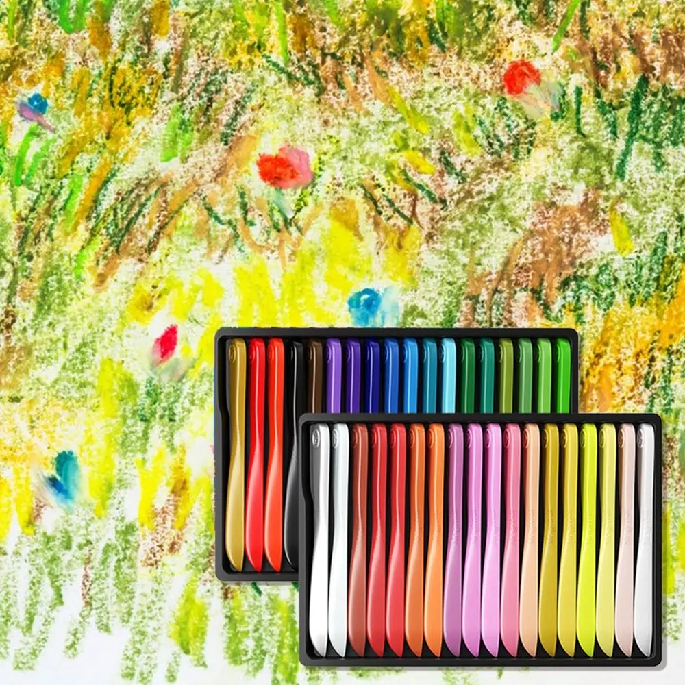 

12/18/24/36 Colors Creative Washable Erasable Stationery Do Not Dirty Hands Crayon Painting Tools Oil Painting Stick