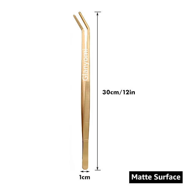 Vibrant Stainless Steel Culinary Precision Tongs for Cooking, BBQ, and Baking Decoration