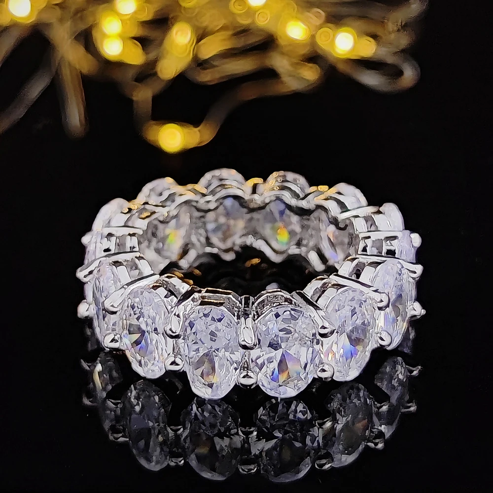 Elegant Vintage Gold & Silver Eternity Wedding Band for Women & Men - Perfect Gift