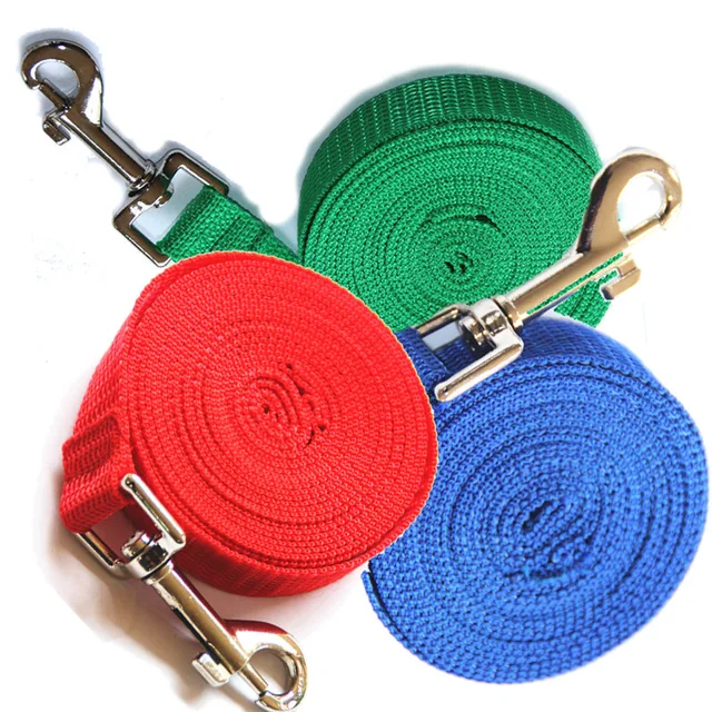 1.5 1.8 3 6 10 15 20 30 50M Solid Dog Leash For Large Dogs Pet Puppy Walking Training Lead Rope Big Dog Nylon Rope Long Leashes 2