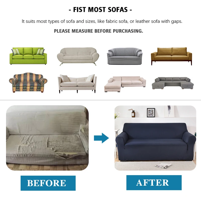 Waterproof Sofa Slipcover Anti Slip Stretch Sofa Covers for Living Room Furniture Protector Couch Cover Pets Dogs Friendly 1pc 5