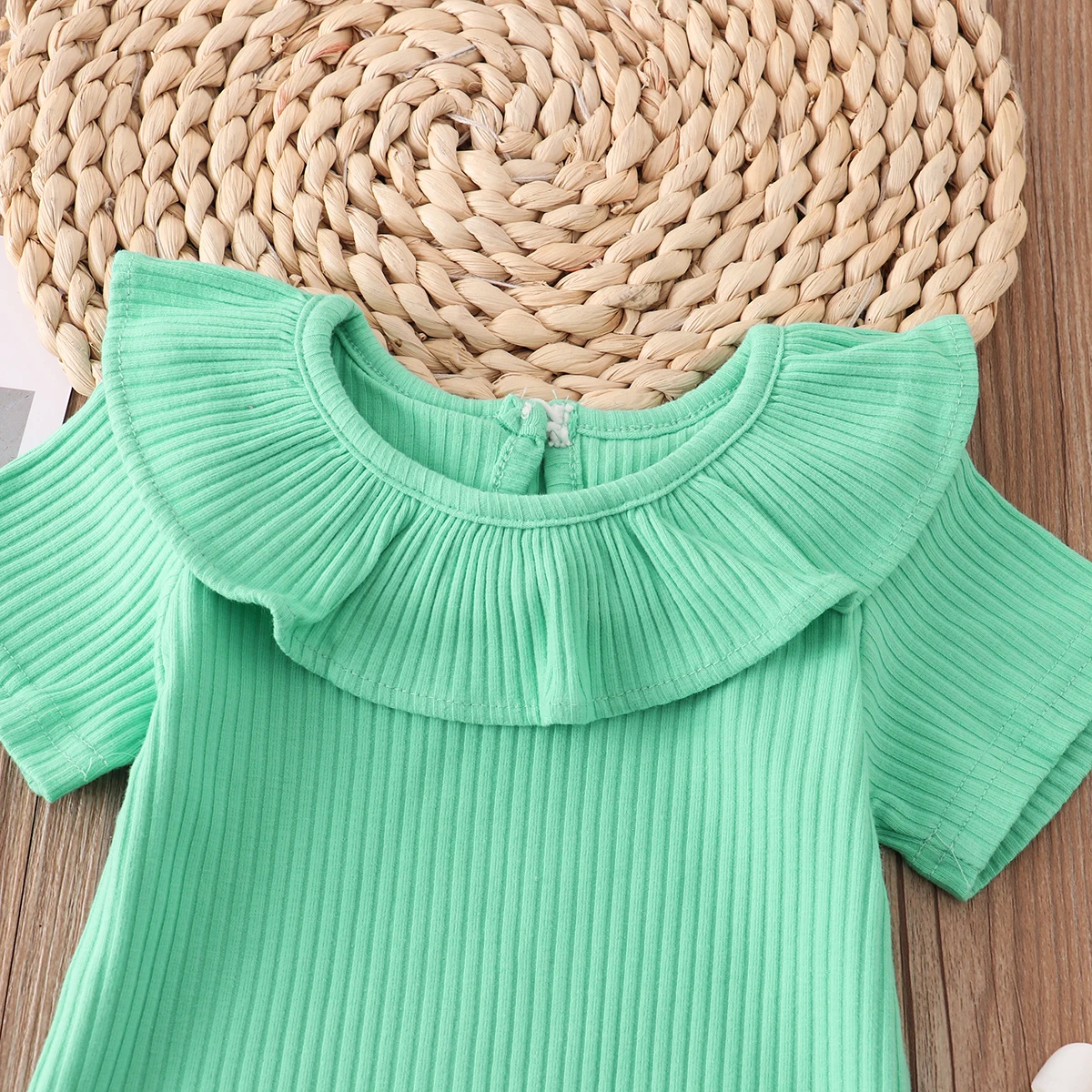 Newborn Infant Baby Rompers 0-2Years Summer Candy Ruffles Jumpsuit New born Baby Boy Girl Clothes Outfits