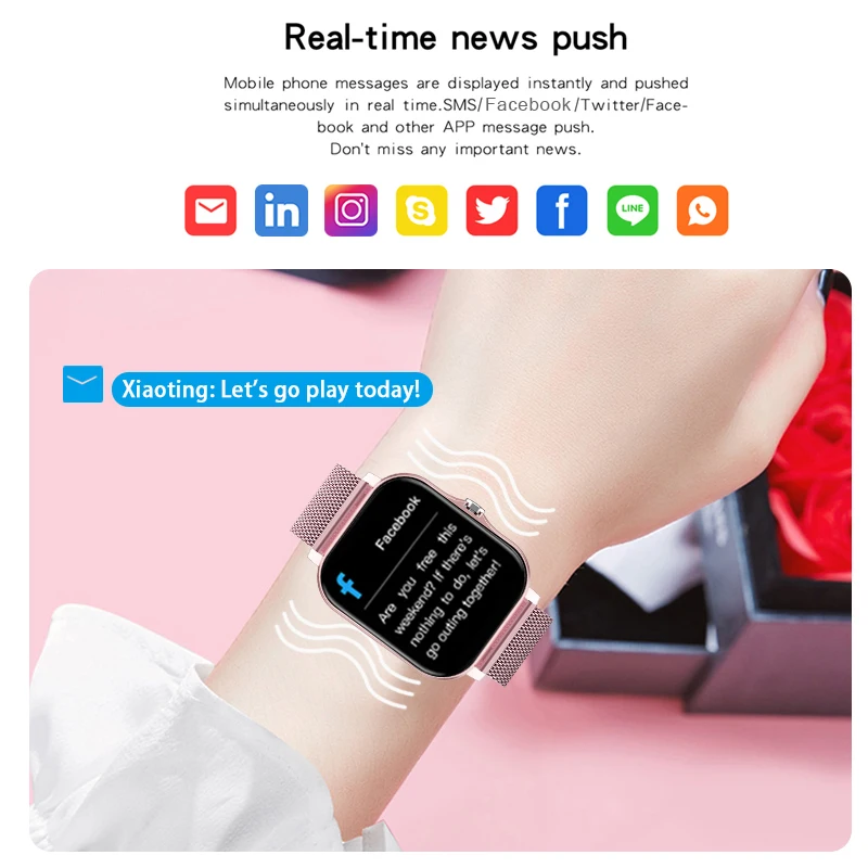 LIGE Smart Watch Women Bluetooth Call Watch Fitness Tracker Waterproof Sport Smart Clock Fashion Ladies Men Smartwatch Woman smart watch