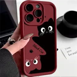 Cartoon Cute Cat Shockproof Soft Silicone Phone Case for Tecno Spark 6 Go (RD - JGK2004)
