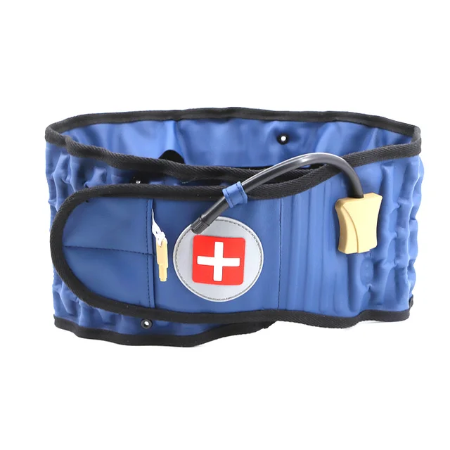 Decompression Lumbar Support Belt Waist Air Traction Brace Spinal Back Relief Belt Backach Pain Release Massager Unisex 6