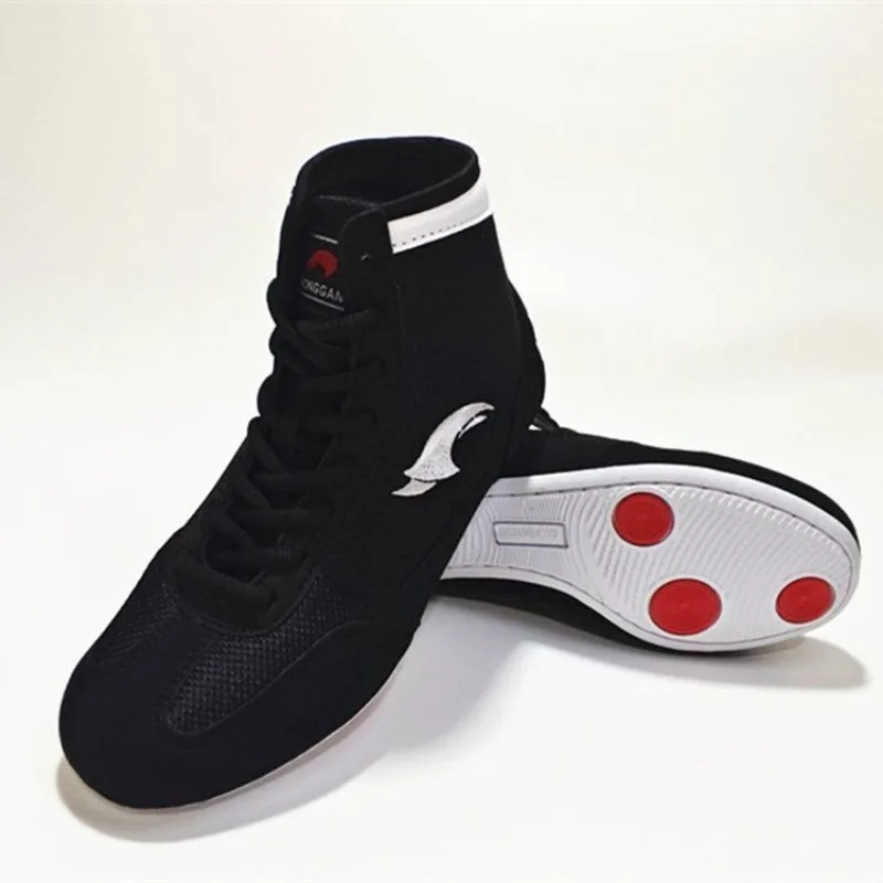 Original Brand Unisex Wrestling Sneaker Anti Slip Boxing Fighting Gym Training Shoe Indoor Mesh Competition Sport Fighting Shoe