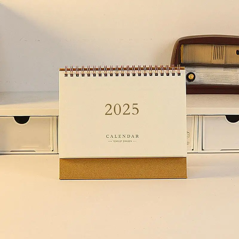 - Desk Calendar Decorative Standing Paper Home office Accessories Delicate And Functional Desktop Calendar Ornaments