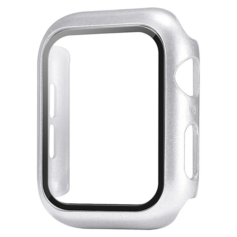 Glass+Cover For Apple Watch case 7 6 SE 5 4 3 iWatch Accessorie Screen Protector Apple watch serie 45mm 41mm 44mm 40mm 42mm 38mm