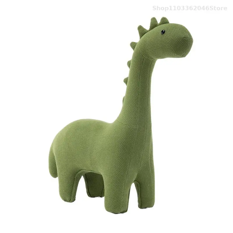 Children's Knitted Dinosaur Sofa Chair Cartoon Animal Seat Giraffe Sitting Stool Baby Ornaments for Living Room