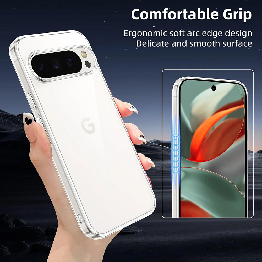 Transparent Shockproof Soft Silicone Cover - Clear Protective Phone Case