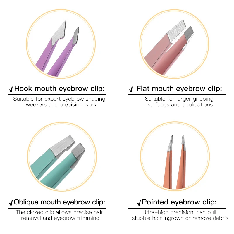 Eyebrow Tweezers Precise And Efficient Beauty Precision For Fine Hairs Tongs Beauty Tool Stylish Design eyebrow tweezers