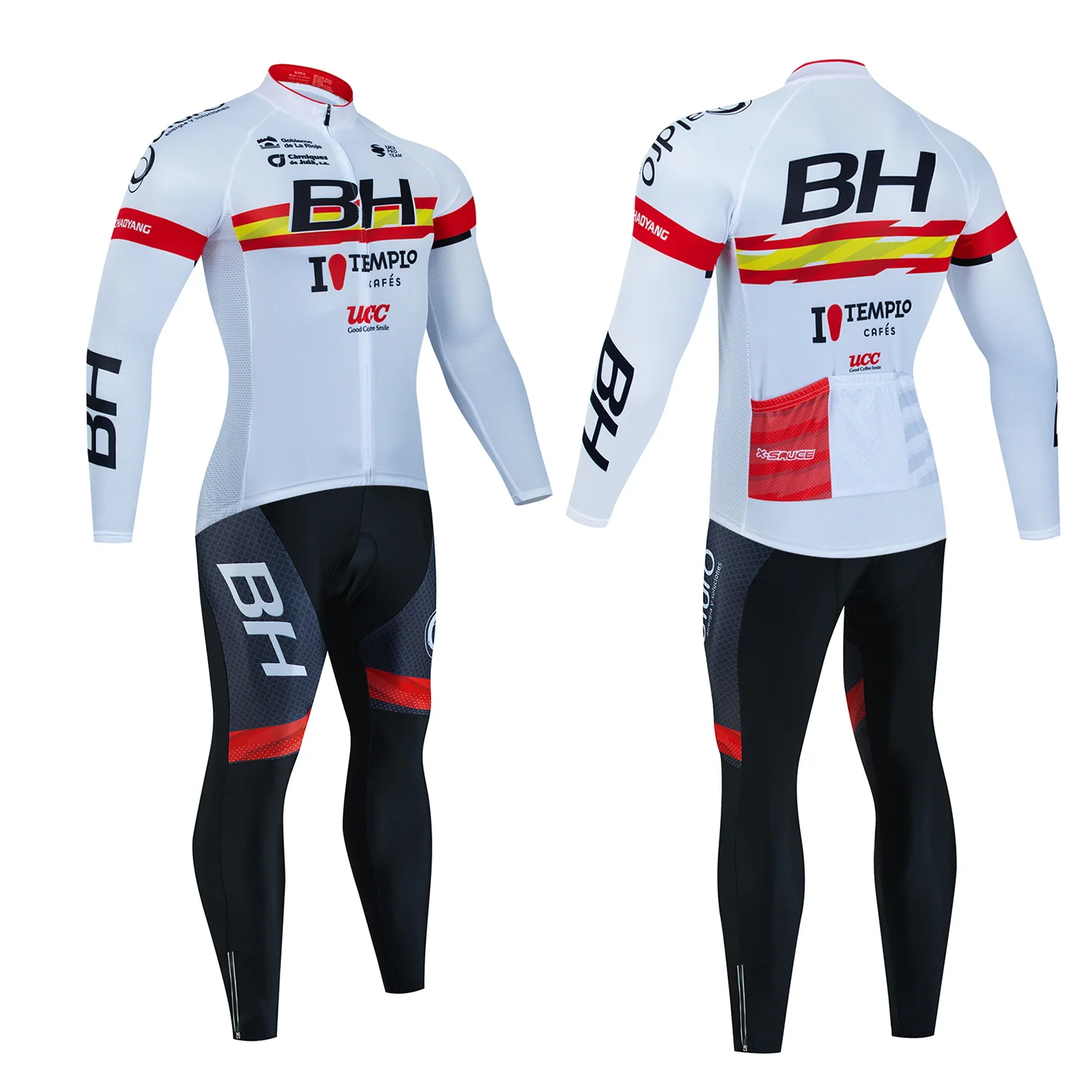 Description Picture 5 of item2024 BH Cycling Jerseys Set Autumn Riding Long Sleeves Men's Cycling Bib Set Bicycle Clothing Spring MBT Breathable Bike Clothes