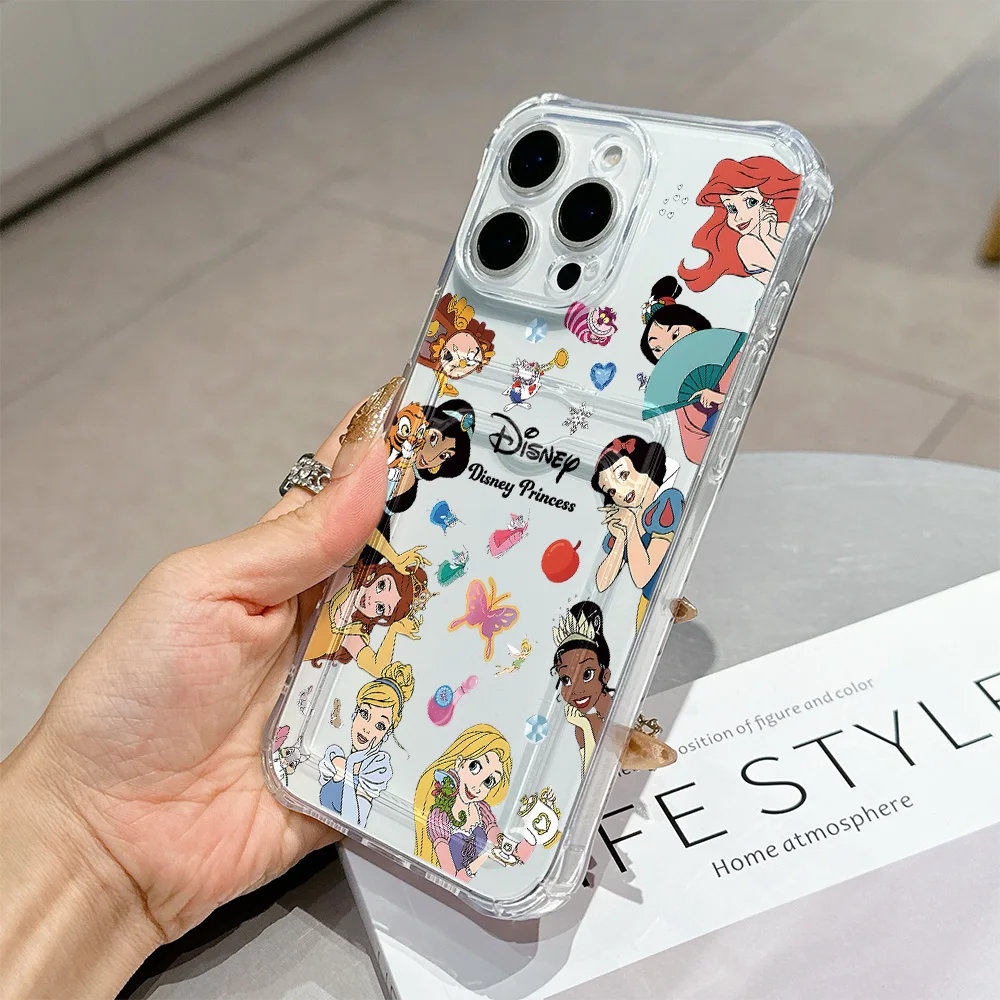 Beauty and the Beast Mulan Princess Phone Card Holder Case