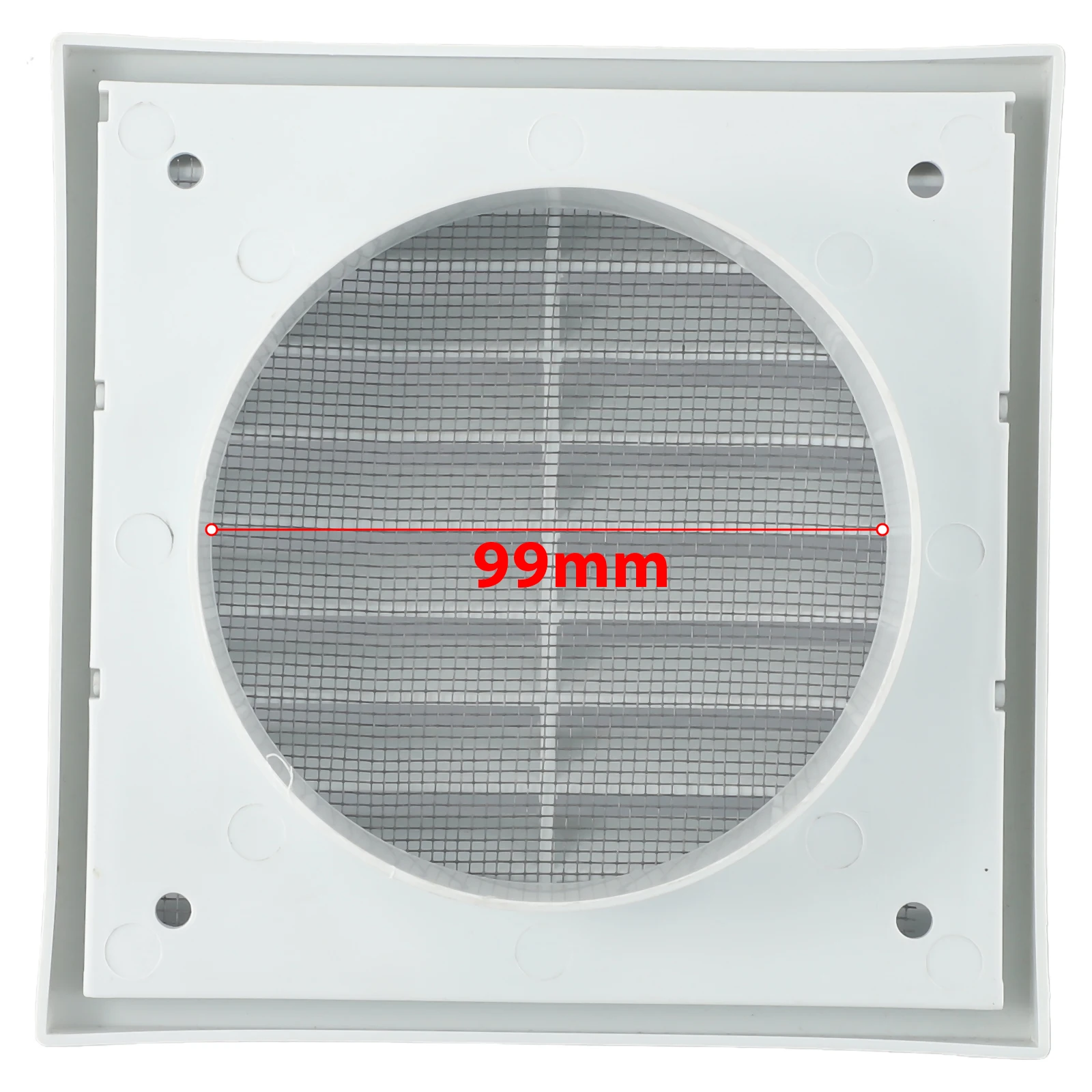

Reliable Ventilation Solution Sturdy Grille Air Outlet Durable PP Material Vermin and Rodent Protection White
