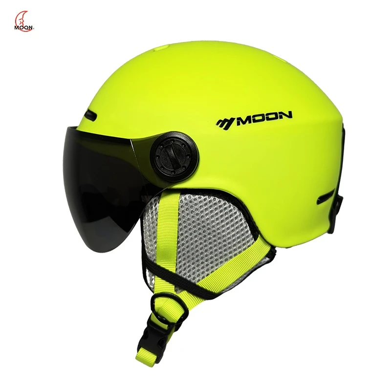 MOON スキーヘルメット スノーボードヘルメット 大人と若者向け 調節