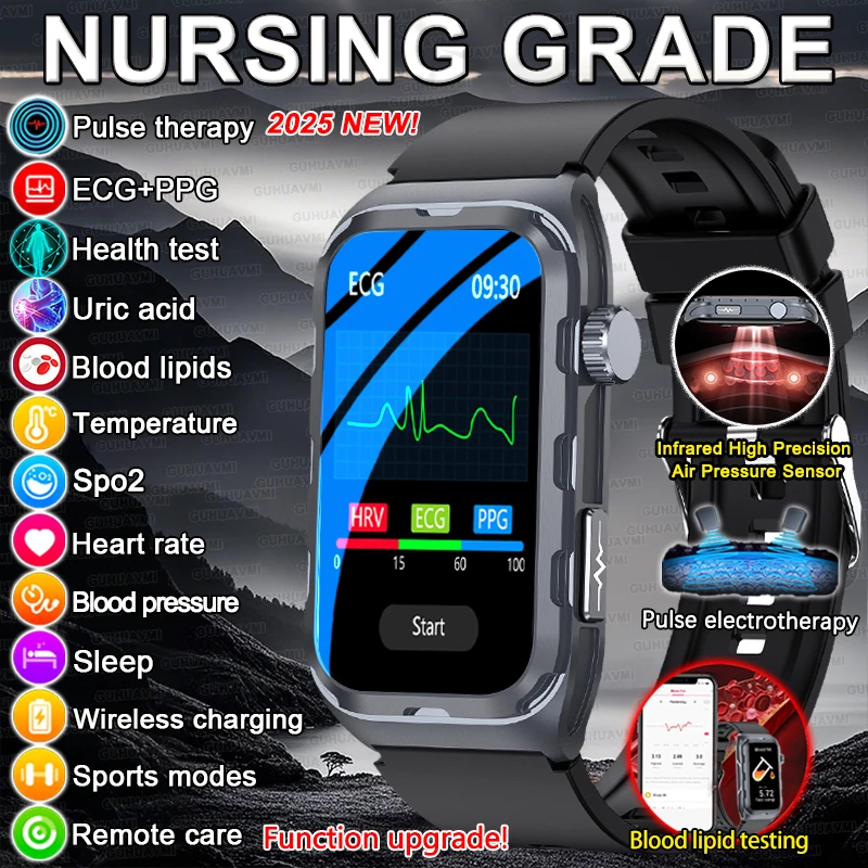 2025 For Xiaomi Nursing level Pulse therapy Health Smartwatch Men