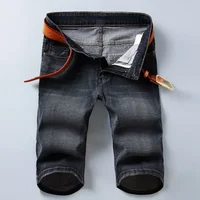 Short en jean homme été mince droit classique concepteur affaires jean court marque vêtements Stretch coréen décontracté homme Shorts 2