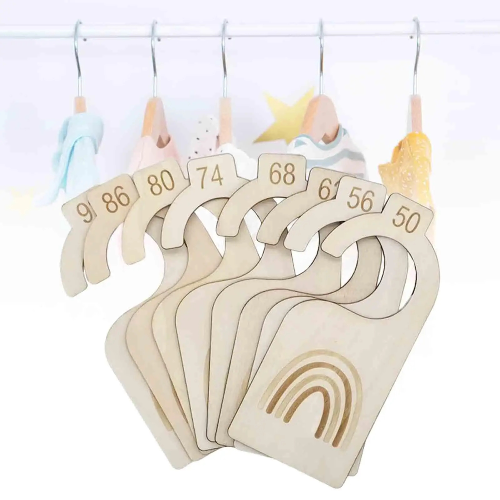 매일 사용하는 방 생일을 위한  옷장 칸막이 옷 정리함 8개