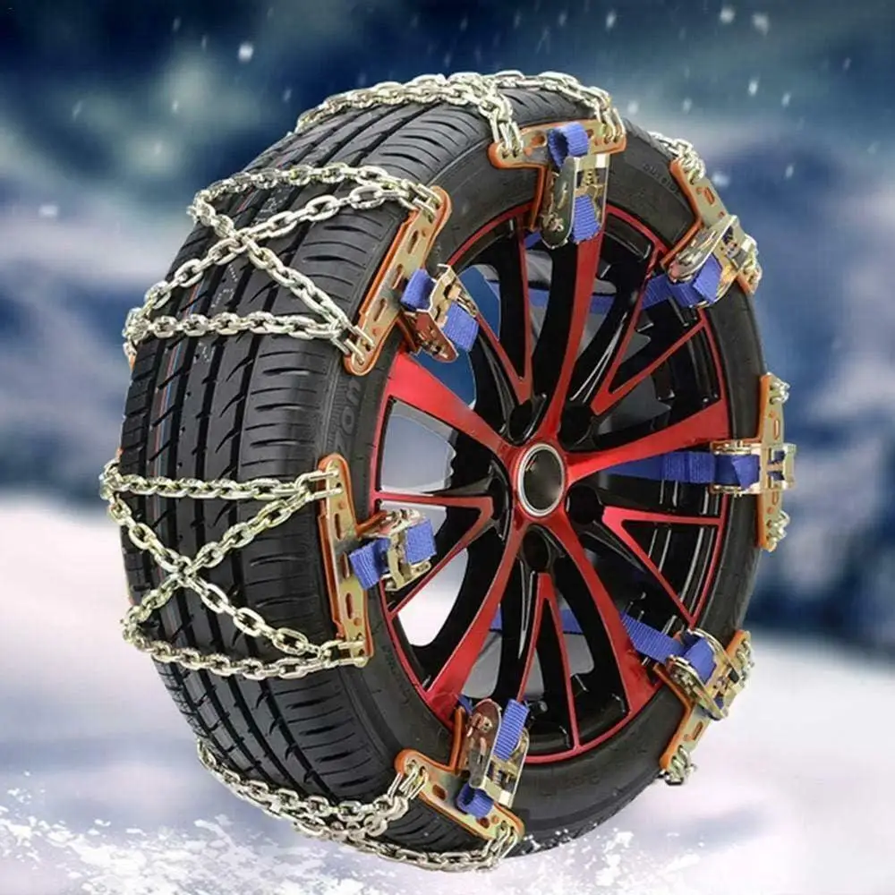 Universal Car Wheel Tire Snow Ice Chains Winter Anti-skid Chains for Ice Snow Mud Road Safe SUV Wheel