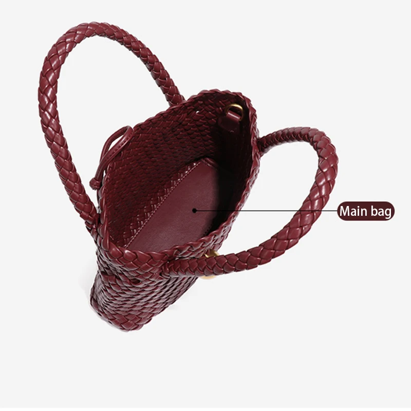 حقيبة كتف منسوجة للنساء حقيبة كروس للنساء حقيبة يد...