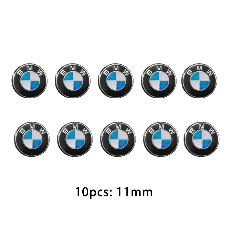 11/14MM 3D 배지 자동차 키 쉘 스티커 리모컨 로고 데칼 (BMW 퍼포먼스 M1 M2 F32 F30 F20 E90 F30 F87 E46 E60 E87 용)