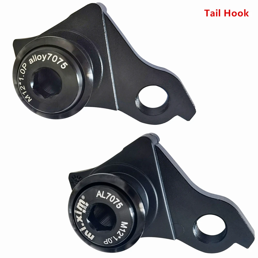 

Bicycle Rear Hook Bike Gear Tail Hook AX12*P1.0mm Aluminum alloy CNC For U.D.H Frame Microshift Box Universal Derailleur Hanger