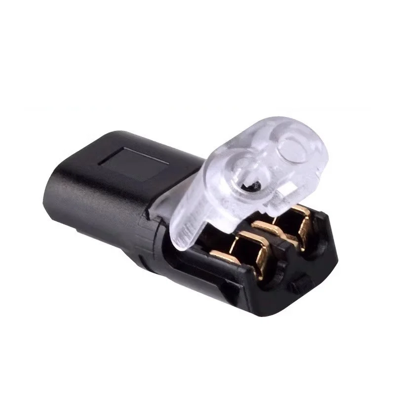 Waterproof 2-Pin Plug Automotive Electrical Connector with Strip Terminal Connection