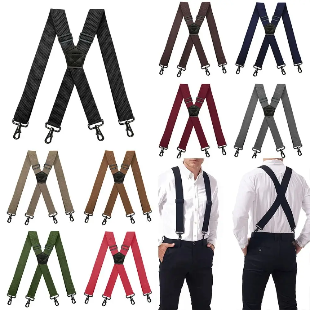 adjustable-men's-suspenders-x-shape-38cm-wide-trouser-straps-belt-heavy-duty-work-4-hooks-braces-suspenders-wedding-party