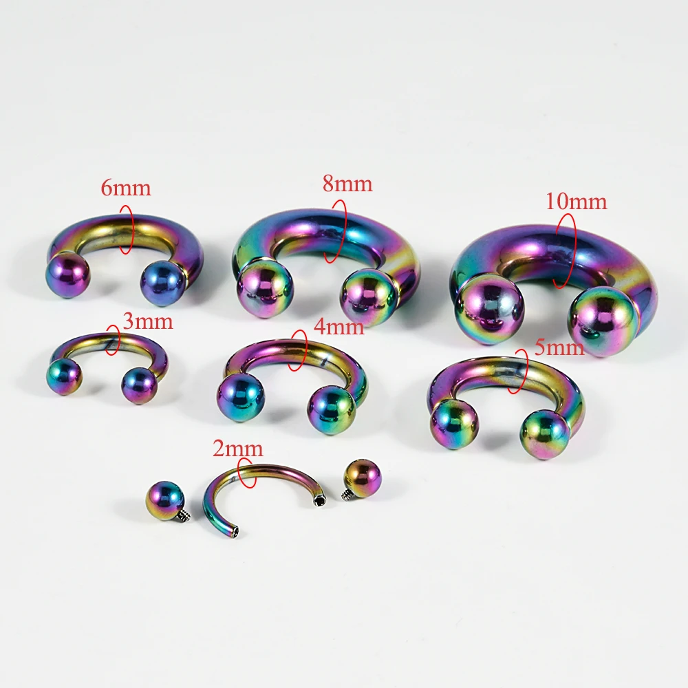 Dreamlee 1Pc 00G-10G Ear Weight Hanger Circular Barbells Tunnel Plugs Stretcher Expander Septum Piercing Body Jewelry - Image 3