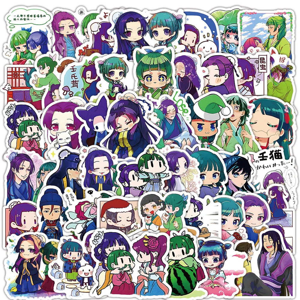 

10/30/50pcs Gaoshun The Apothecary Diaries Stickers Jinshi Maomao Anime Sticker Aesthetics Laptop Scrapbooking Luomen Decal Gift