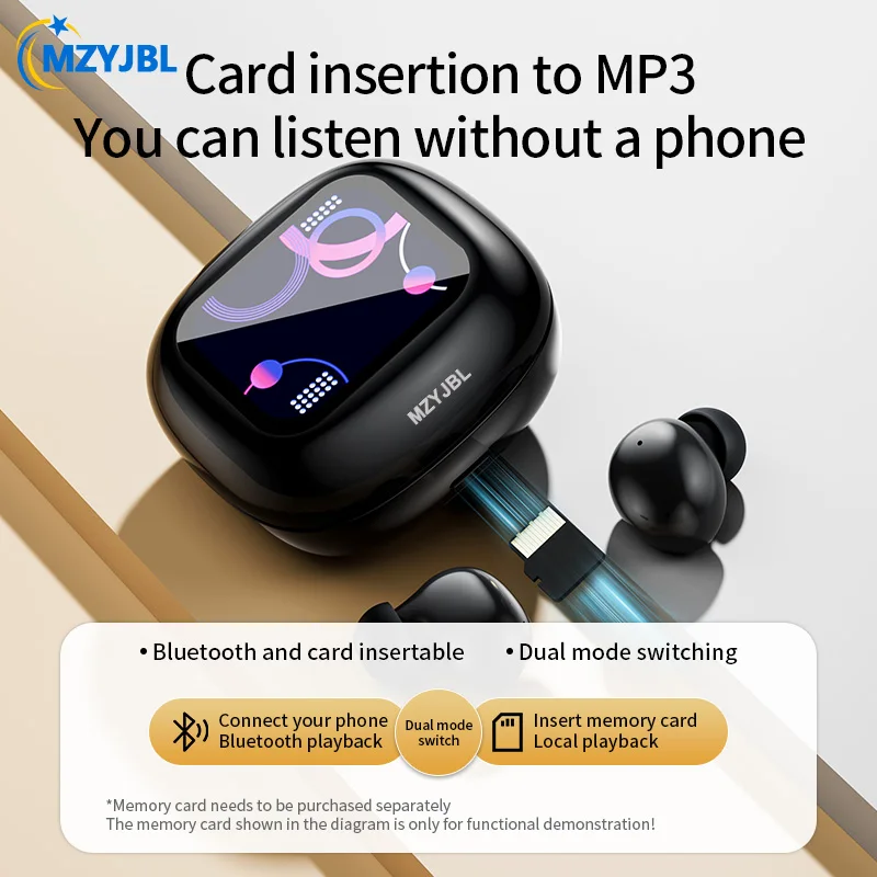 

MZYJBL S11 ANC Bluetooth5.4 Earbuds TWS Wireless In Ear Headphone Touch Screen Noise Cancelling Headset With Mic For Android iOS
