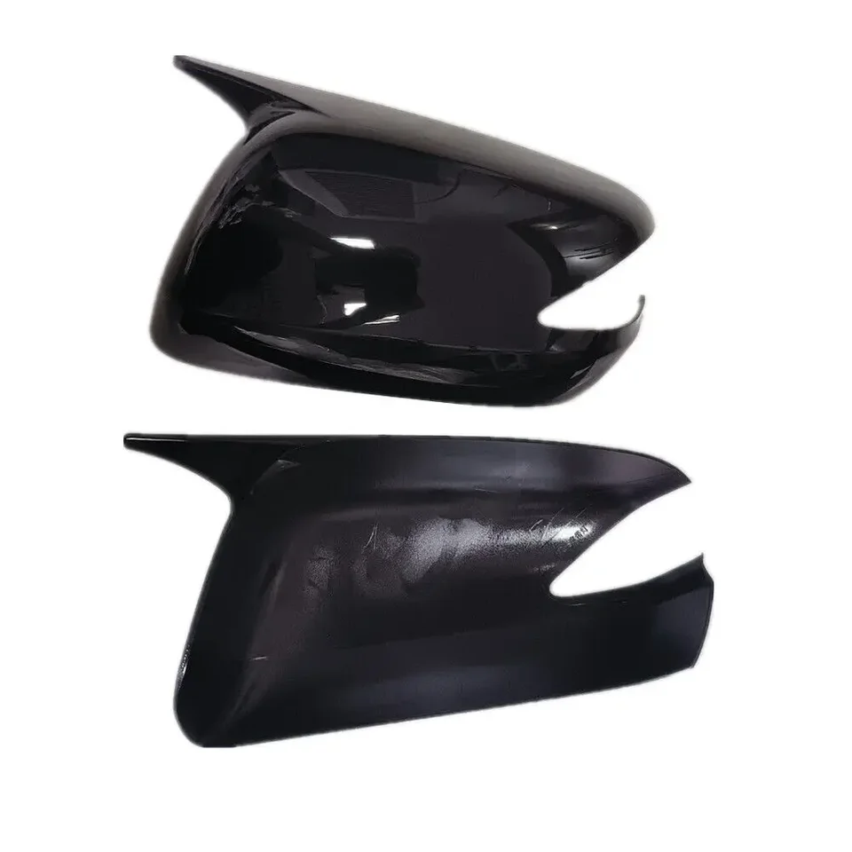 Spiegelbehuizing Voor Fit Voor Jazz 2008 2009 2010 2011 2012 2013 Auto Deur Achteruitkijkspiegel Cover Side Behuizing Met Licht Versie Achteruitkijkspiegelafdekking (Color : Black left side