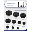 home. Hydraulic Knockout Punch Electrical Conduit Hole Cutter Set KO Tool Kit 1/2 to 4 inch (15T(1/2"-4")) US(Origin) 2