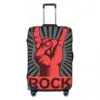 Rock Guitar Rose Suitcase Cover Music Love Cruise Trip Holiday Strectch Luggage Accesories Protector Xmas Gift 2