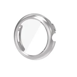 Premium Electroplate TPU Full - Cover Bumper Case and Screen Protector for Pixel Watch4 41mm (Silver)