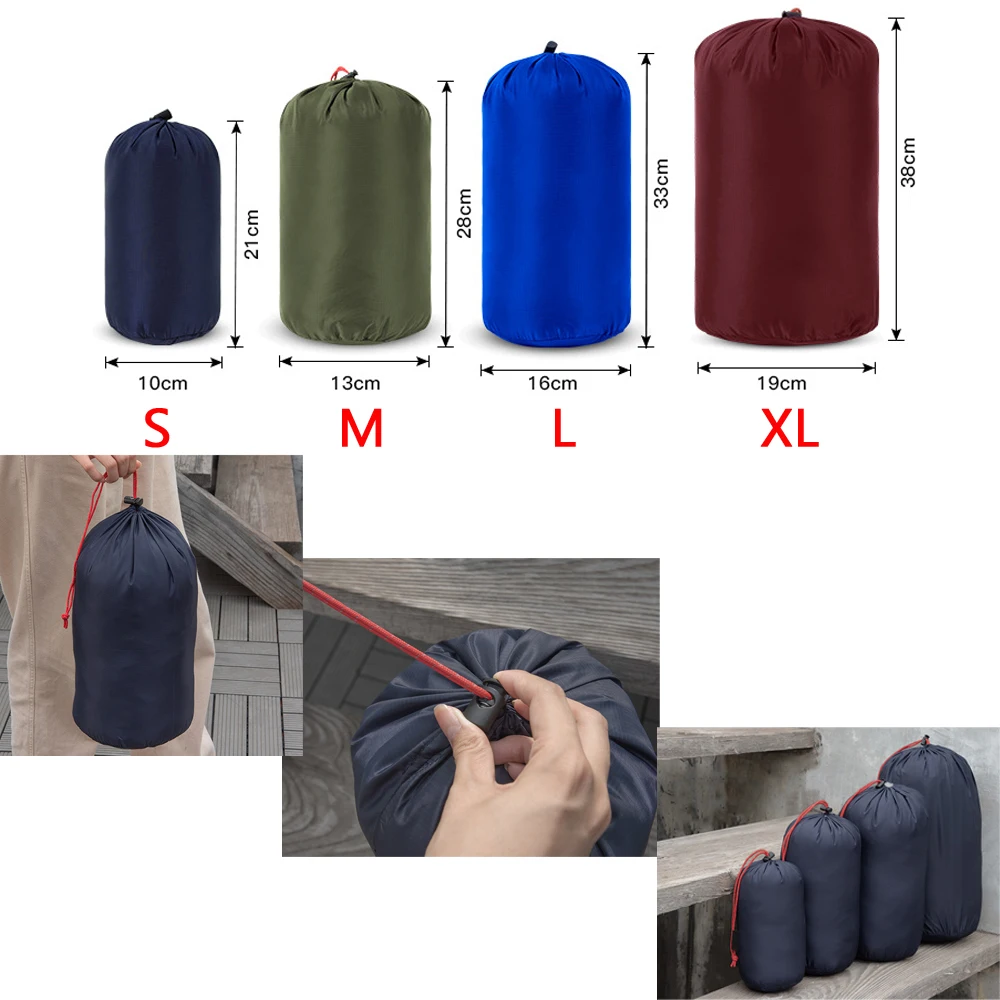 

Durable Drawstring Stuff Sack Storage Pouch Bag High Quality Organizer Ultralight Outdoor Tavelling Camping Hiking Tool