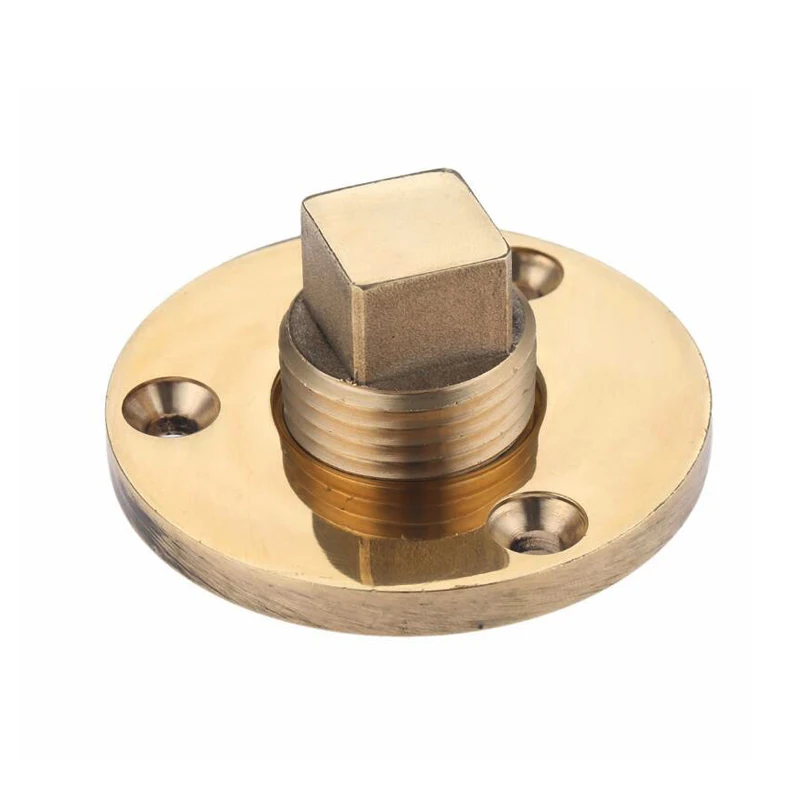 Marine 1 Inch Hole Brass Screw Thread Boat Yacht Drain Plug Hull  Hardware Accessories Corrosion Resistance