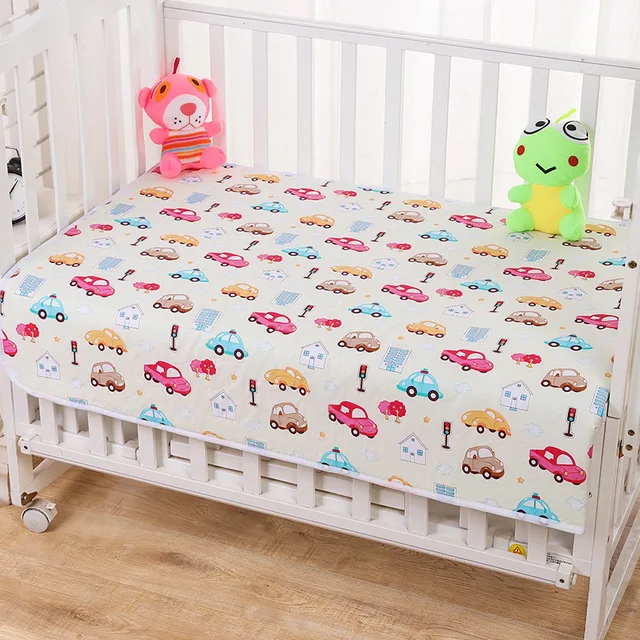 Tapis à langer imperméable réutilisable pour bébé, matelas à langer lavable pour nouveau-né, drap de lit pour bébé, tapis en coton 1