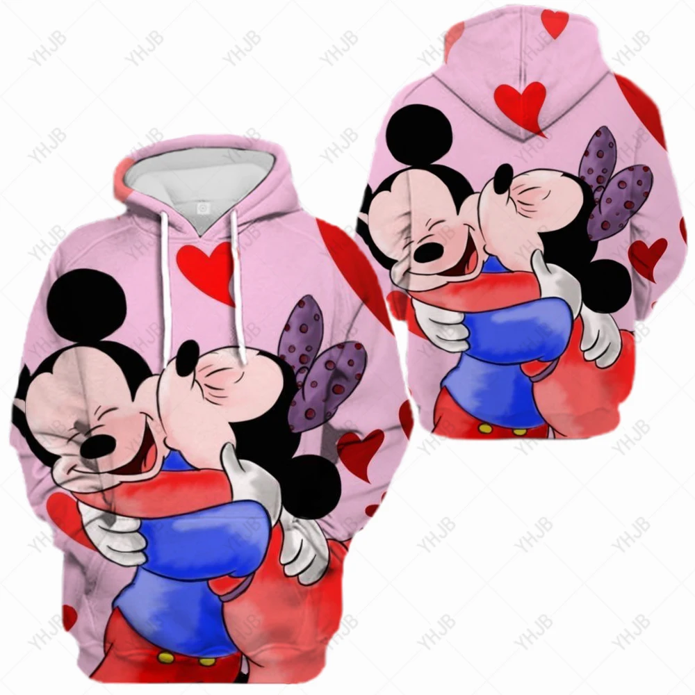 

Disney Mickey Mouse Printed Hoodie Women's Hoodie Street Women's Fashion Sportswear Gothic Y2k Girls' Wear