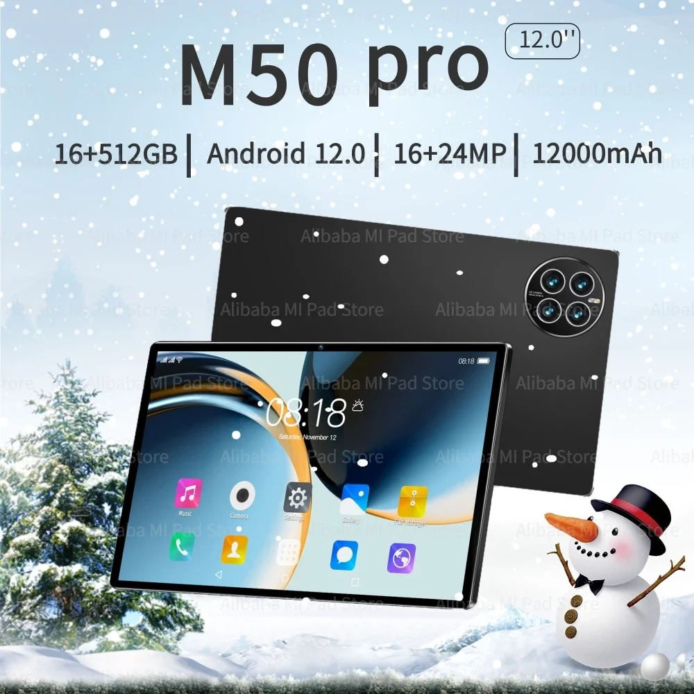 

World Premiere MatePad M50 Original Tablet Snapdragon 870 Android 12 Tablet 12 Inch 5G Network Global Version Tablets Dual Sim