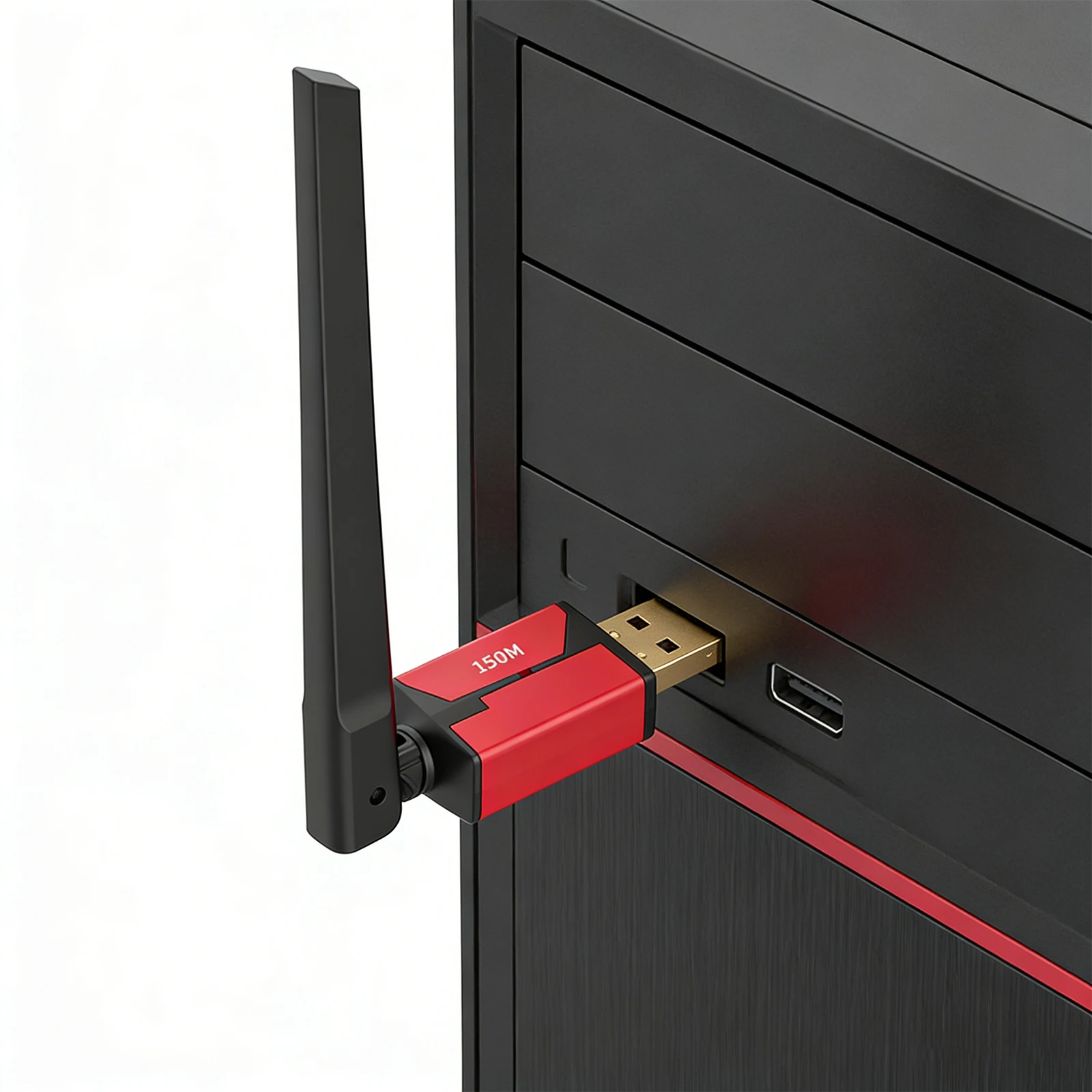 USB BT6.0 장거리 무선 어댑터 150M 음악 오디오 송수신기 PC 노트북용 3Mbps 드라이버 프리 송신기 안테나
