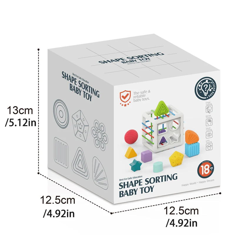 Children's Cube Matching Color Block Sports Hand Eye Coordination Puzzle Toy