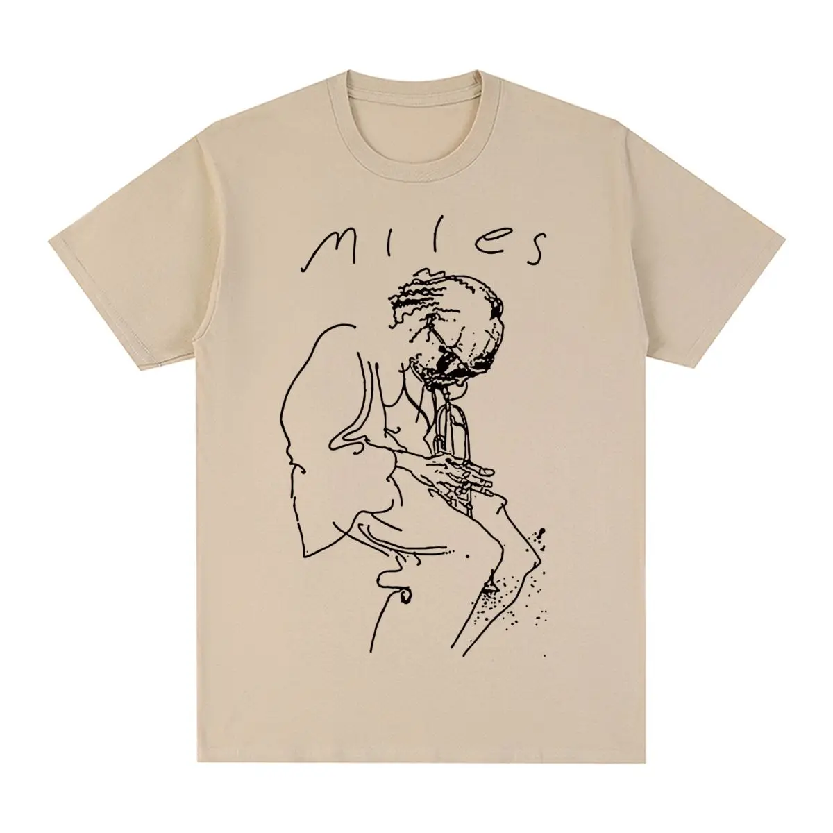 

Miles Davis Vintage T-shirt Retro Music Jazz Concert Singer Art Cotton Men T shirt New Tee Tshirt Womens Tops