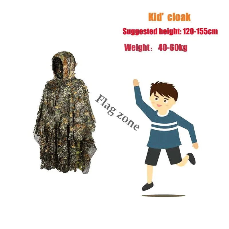 3D Hunting Clothes Sniper Airsoft Ghillie Suit Uniform Men Women Kids Outdoor Airsoft CS War Battle Clothing Paintball Jackets tactical suit ghillie suit combat uniform