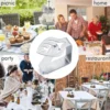Premium Stainless Steel Tablecloth Clips Heavy Duty Rust-Proof for Weddings Parties Picnic Table Cover Clamps Decor 6