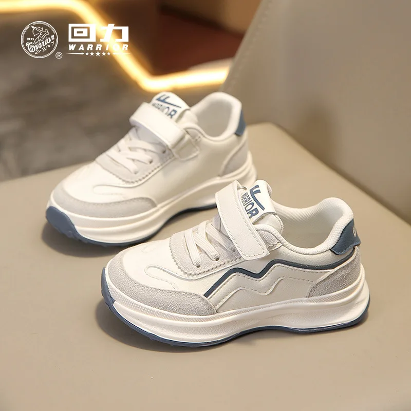 2024 Spring and Autumn Children's Sports Shoes Breathable Versatile Leather Top Boys Sneakers Girls Shoes Kids Shoes for Girl 4