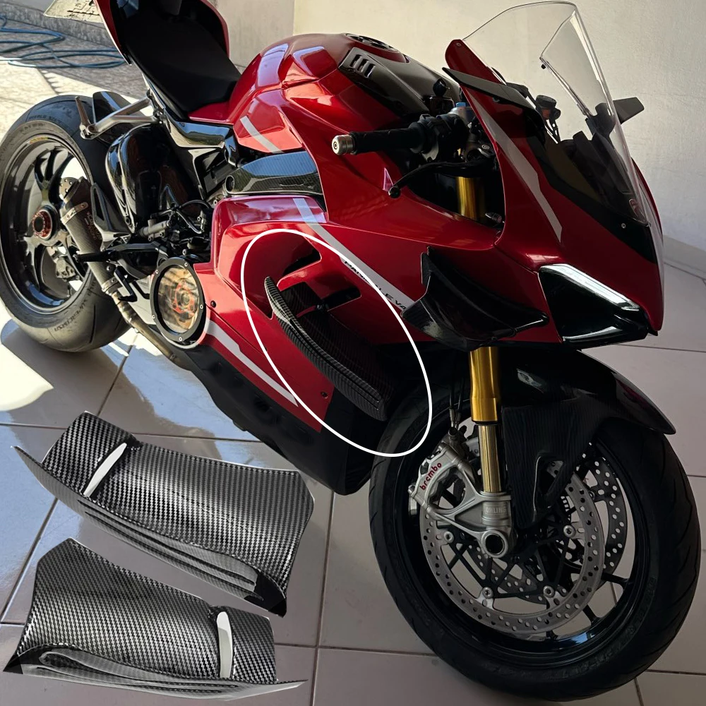 

Боковой обтекатель для Ducati Panigale V4 Winglet, детали для мотоцикла, Superleggera V4S V4R 2020 2021 2022, углеродное волокно, Новинка