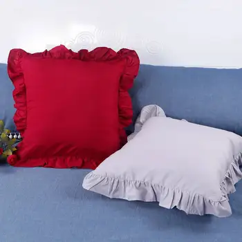 1-Pack  Pillowcases with Ruffles (No Pillow Core ) , Farmhouse French Shabby Romantic Chic Pillow Cover for Bedding 1