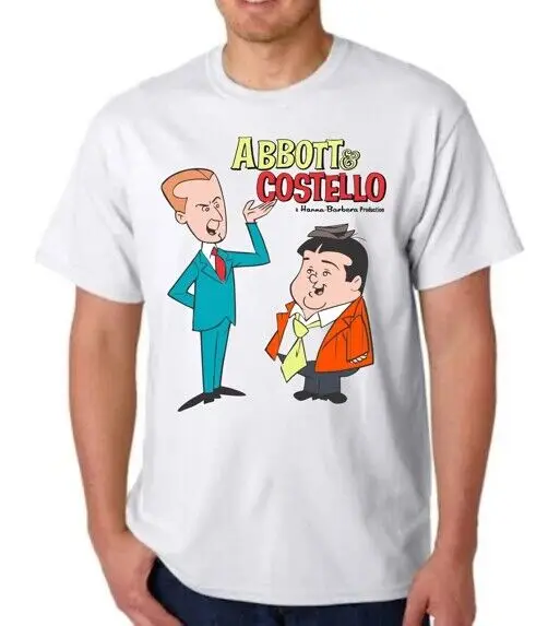 Abbott & Costello Tee T-Shirt Hanna Barbera Cartoon Fans Animation