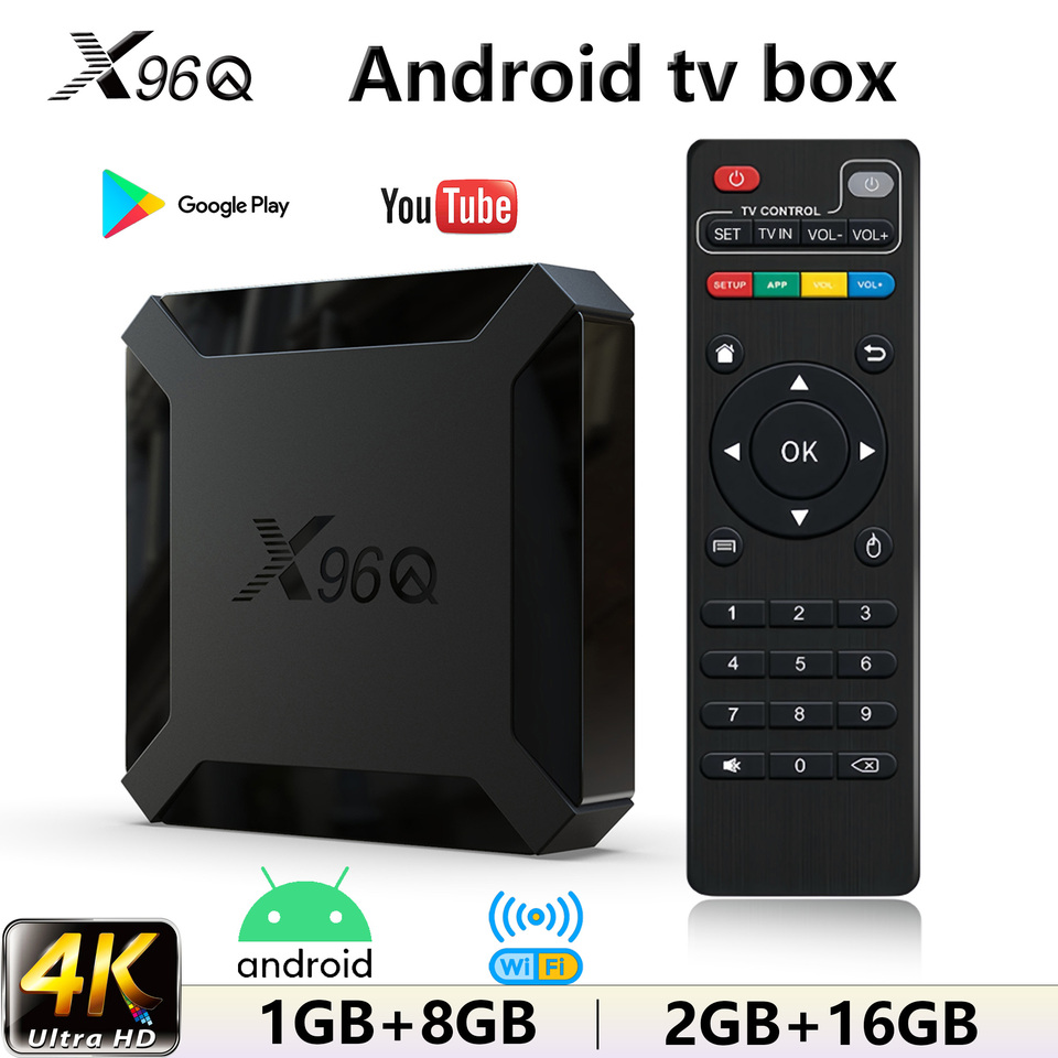 Global Android TV BOX RK3228A Quad Core support WiFi 4K video decoding RAM1/2GB ROM8/16GB Youtube Portable Media Player X96Q